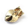 Real 18K Gold Plated Rack Plating Brass Micro Pave Clear Cubic Zirconia Pendants KK-C015-19G-13-3
