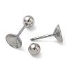 304 Stainless Steel Stud Earring Findings STAS-U056-04C-P-2