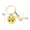 Alloy & 201 Stainless Steel Keychain KEYC-YW00102-01-3
