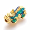 Alloy Enamel Beads PALLOY-L212-04G-1
