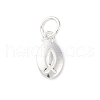 925 Sterling Silver Jesus Fish Charms STER-S010-02B-S-1
