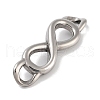 Tarnish Resistant 304 Stainless Steel Infinity Links STAS-L274-009P-02-2