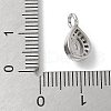 Brass Micro Pave Cubic Zirconia Pendants KK-P292-06P-3