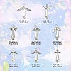 40Pcs 8 Styles Acrylic Imitation Pearl & Alloy Charms PALLOY-CJ0002-67-2