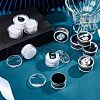 CHGCRAFT 20Pcs 2 Colors Plastic Nail Decorate Storages MRMJ-CA0001-34-4