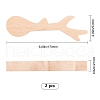 Unfinished Beech Wood Blank Spoon WOOD-WH0108-73-2