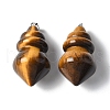 Natural Tiger Eye Pendants G-C187-04A-1