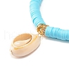 5Pcs 5 Style Handmade Polymer Clay Heishi Beads Stretch Bracelets Set BJEW-JB07513-10