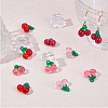 SUPERFINDINGS 56Pcs 4 Colors Transparent Resin Pendants RESI-FH0001-64-5