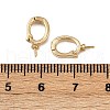 Oval Brass Twister Clasps KK-P310-06G-3