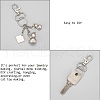 Zinc Alloy Swivel D Rings Lobster Claw Clasps X-E341-8-5