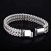Punk Style 304 Stainless Steel Curb Chain Bracelets for Men WGFAED6-04-3