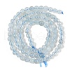 Grade A Natural Aquamarine Round Bead Strands G-L417-13-A01-5