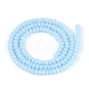 Opaque Spray Painted Glass Beads GLAA-ZX008-4mm-18J-2