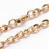 Fashionable 304 Stainless Steel Chain Necklaces X-NJEW-I060-05A-1