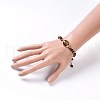 Natural Tiger Eye Braided Bead Bracelets BJEW-JB04210-03-4