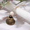 Iron Bell Pendant Decoration HJEW-JM02229-2