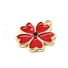 Alloy Enamel Pendants FIND-U030-19G-2