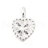 925 Sterling Silver Cubic Zirconia Charms STER-Q005-01A-A-1