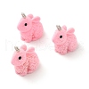 Opaque Resin Pendants RESI-H143-01B-5
