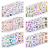 36Pcs 36 Styles PET Waterproof Stickers STIC-TAC0001-004-2