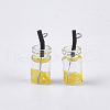Glass Bottle Pendants CRES-N017-06D-2