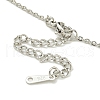 304 Stainless Steel Cable Chain Necklaces NJEW-H040-16P-3