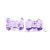 Transparent Spray Painted Glass Beads GLAA-I050-11B-3