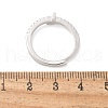 S925 Sterling Silver Adjustable Letter Rings for Women RJEW-M068-01P-L-3