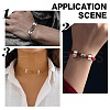 DICOSMETIC 100Pcs 2 Colors Zinc Alloy Slide Charms FIND-DC0004-96-7