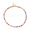 Classic Cubic Zirconia Tennis Necklace NJEW-G017-02B-G-2