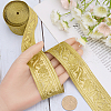 Gorgecraft 4.6~5 Yards Ethnic Style Polyester Jacquard Ribbon for Sewing Decoration OCOR-GF0003-96B-3