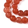 Frosted Natural White Jade Beads Strands G-T138-8mm-209G-3