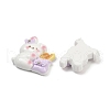 Rabbit Theme Resin Cabochons RESI-K043-15-2