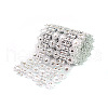 Plastic Sparkling Flower Shape Mesh Wrap Roll DIY-E015-43B-1