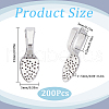 SOFPLATE 200Pcs Alloy Glue-on Flat Pad Bails FIND-SP0001-83P-2