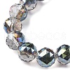 Transparent Electroplate Glass Beads Strands EGLA-N002-34E-F05-3