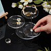 3-Tier Round Acrylic Finger Ring Riser Display Stands RDIS-WH0004-13-3