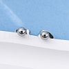 Tarnish Resistant 304 Stainless Steel Stud Earrings EJEW-L215-57A-P-4