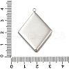 304 Stainless Steel Pave Natural Paua Shell Pendants STAS-Z125-01D-P-3
