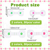 AHADERMAKER 200Pcs 4 Styles Flower Printed Folding Paper Jewelry Display Cards for Bracelets CDIS-GA0001-05-2