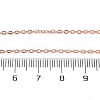 Brass Cable Chain Necklace Making NJEW-D302-80RG-3