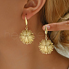 Unique Stainless Steel Flower Dangle Earrings DD0012-1