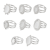 Unicraftale 304 Stainless Steel Cuff Ring Findings FIND-UN0003-47C-1