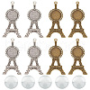 GOMAKERER DIY Blank Eiffel Tower Pendant Making Kit DIY-GO0001-69-1