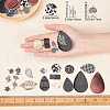 SUNNYCLUE DIY PU Leather Dangle Earring Making Kits DIY-SC0001-35-3