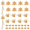Unicraftales 10Pcs Brass Stud Earring Findings KK-UN0002-63-1