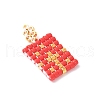 Handmade Loom Pattern MIYUKI Glass Seed Beads PALLOY-MZ00608-3