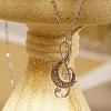 Stylish Stainless Steel Music Note Pendant Necklace for Women's Daily Wear GC1579-2-1