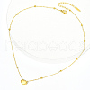 Stylish Stainless Steel Heart Pendant Necklaces for Girls KE1353-4